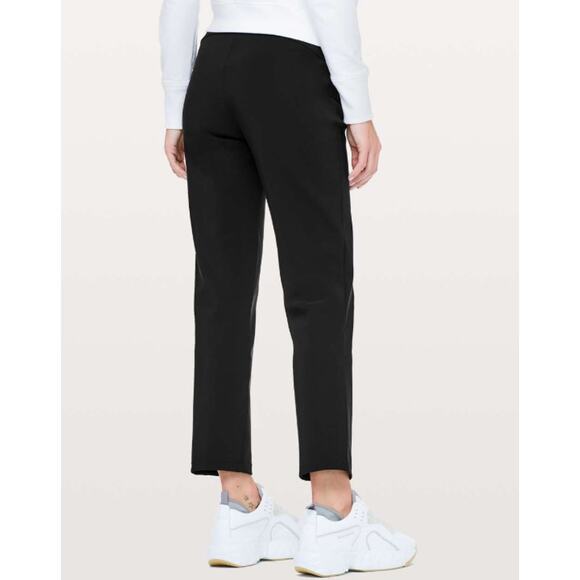 Lululemon On The Move Pant Mid-Rise Straight Leg Crop Ankle Pants, Black Petite - Picture 2 of 14